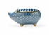 385170 Shayla Copas Hedgehog Bowl - Blue/Gold