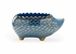 385170 Shayla Copas Hedgehog Bowl - Blue/Gold