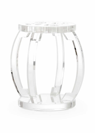 385247 Jamie Merida Lucite Garden Stool