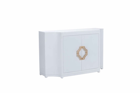 385268 Shayla Copas Jean Credenza - White