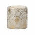 385301 Chelsea House 20.5in. Hair On Hide Lux Pouf with Gold/White Finish