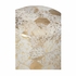 385301 Chelsea House 20.5in. Hair On Hide Lux Pouf with Gold/White Finish