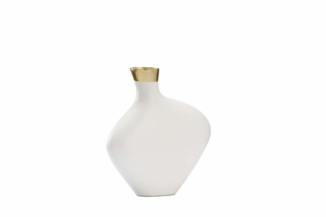 385324 Chelsea House Asymmetric Vase - White (Sm)