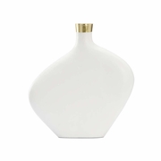 385325 Chelsea House Asymmetric Vase - White (Lg)