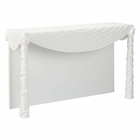 385405 Bradshaw Orrell Drape Console - White