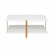 385412 Elizabeth Wicker Ribbed Cocktail Table