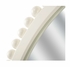 385690 Shayla Copas 36in. Wood Tacna Mirror with Cream/Clear/Plain Finish