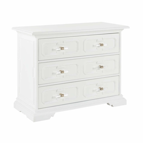 385693 Bill Cain River Street Chest - White