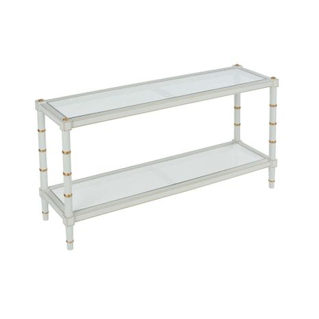 385714 Bill Cain Conner Cane Console - Gray