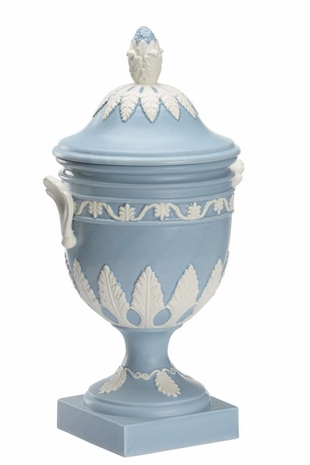 385722 Chelsea House Wedgewood Urn - Blue/Gray
