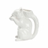 385749 Chelsea House 9.5in. Ceramic Squirrel Pitcher - White with White Glaze Finish