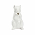 385749 Chelsea House 9.5in. Ceramic Squirrel Pitcher - White with White Glaze Finish