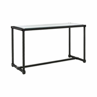 385792 Chelsea House Twisted Console Table - Black
