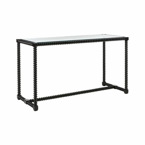 385792 Chelsea House Twisted Console Table - Black
