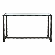 385792 Chelsea House Twisted Console Table - Black