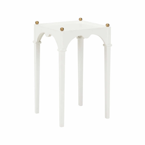 385802 Jamie Merida Kent Drinks Table - White
