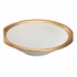 385842 Chelsea House 4.5in. Ceramic Terrazza Bowl with White Glaze/Gold Leaf Finish