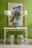 385848 Chelsea House Leaf Vase - Blue