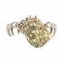 385854 Chelsea House 2.5in. Brass/Shell Hermit Crab Paperweight with Silver Plated/Jade Turbo Finish