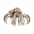 385854 Chelsea House 2.5in. Brass/Shell Hermit Crab Paperweight with Silver Plated/Jade Turbo Finish