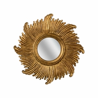 385945 Chelsea House 16in. Wood Daybreak Mirror with Antique Gold/Clear Finish