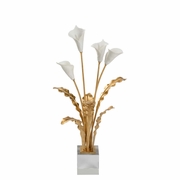 385955 Bill Cain Calla Lily Bouquet On Stand