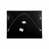 385973 Bill Cain 20in. Acrylic/Metal Porcelain Flower Black - D with Clear/Matte White/Antique Gold Leaf Finish