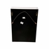385973 Bill Cain 20in. Acrylic/Metal Porcelain Flower Black - D with Clear/Matte White/Antique Gold Leaf Finish