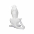 385981 Chelsea House 19in. Resin Cat - White with Matte White Finish