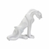385981 Chelsea House 19in. Resin Cat - White with Matte White Finish