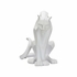 385981 Chelsea House 19in. Resin Cat - White with Matte White Finish