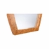385987 Elizabeth Wicker 48in. Wood Hewett Mirror- Burlwood with Dark Burlwood/Clear/Plain Finish