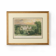 386335 Chelsea House 25.5in. Giclee Print Ravensworth Castle with Gold Frame/Double Mat