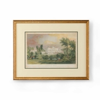 386336 Chelsea House 25.5in. Giclee Print Howick Castle with Gold Frame/Double Mat