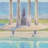 386708 Chelsea House Bradshaw Orrell Watercolor White Frame - White Mat Poolside Watercolor II