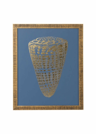 386808 Chelsea House Gold Leaf Serigraph Gold Leaf Serigraph Gold Foil Shell I