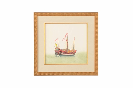 386854 Chelsea House Chinese Junks-Yellow Sail