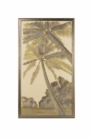 386868 Chelsea House Watercolor On Silk Watercolor On Silk Island Palm II