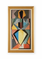 386977 Jamie Merida 55.5in. Oil On Canvas Le Danse with Gold Finish