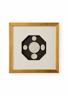 386995 Chelsea House 11in. Plaster Intaglios The Grand Tour Intaglios IV with Gold Finish
