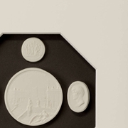 386995 Chelsea House 11in. Plaster Intaglios The Grand Tour Intaglios IV with Gold Finish