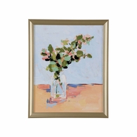 387209 Chelsea House 22in. Wood Baby Blue Eucalyptus II with Canvas Finish
