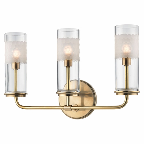 3903 Hudson Valley Wentworth 3 Light Wall Sconce