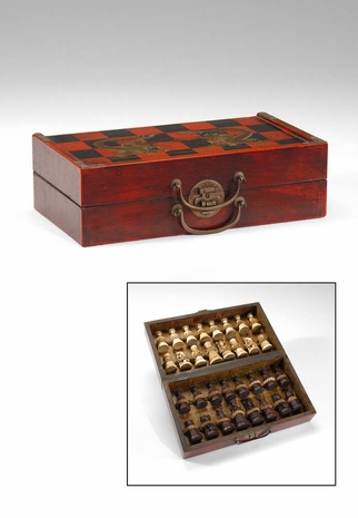 391908 Wildwood Lamps Leather Game Box