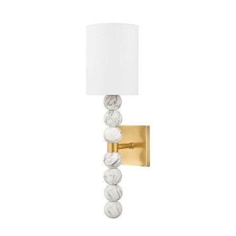 397-01-VB Corbett Steel Kodiak Wall Sconce with Vintage Brass Finish