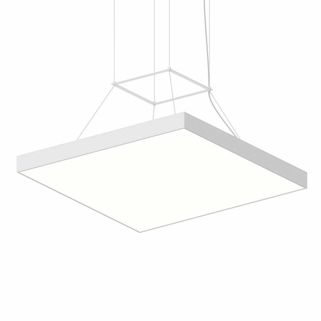 3974.03-35 Sonneman Pi 30" Square LED Pendant with Satin White Finish