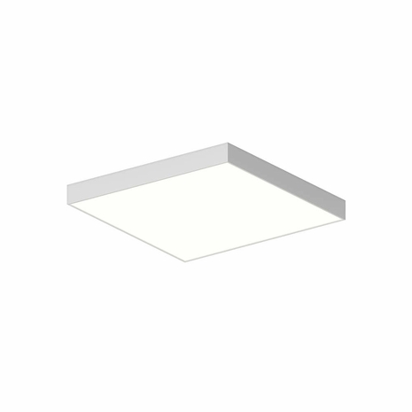 3977.03 Sonneman Pi 24" Square LED Surface Mount with Satin White Finish