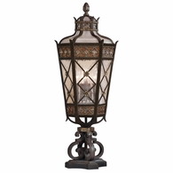 403983 Fine Art Lighting Chateau Outdoor 35"H Outdoor Pier Mount with Bronze Finish