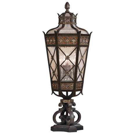 403983 Fine Art Lighting Chateau Outdoor 35"H Outdoor Pier Mount with Bronze Finish