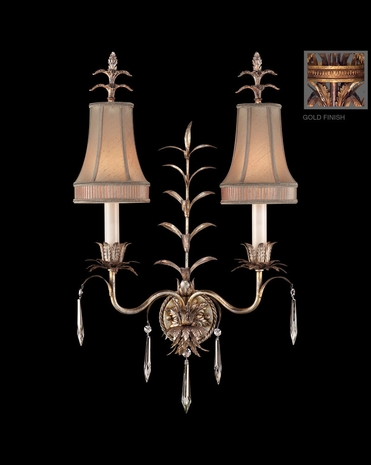 409050-2ST Fine Art Lamps Pastiche 32 inch 2 Light Sconce